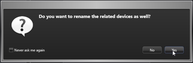 Rename Confirmation